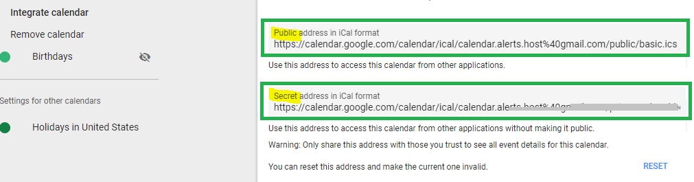 Google calendar download