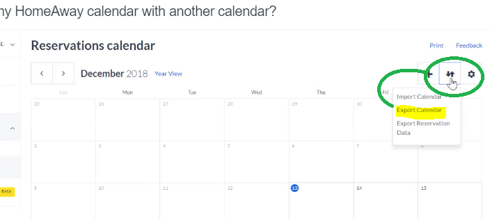 VRBO calendar download